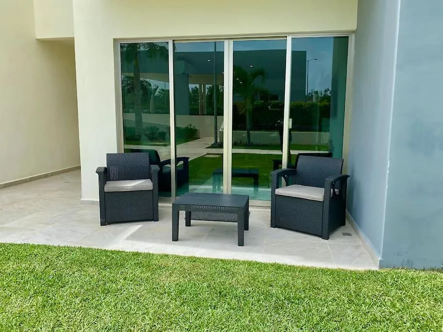 Moderno Departamento Planta Baja Con Alberca Apartment Cancun