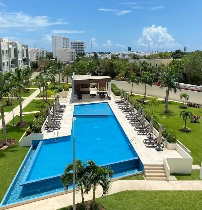 Moderno Departamento Planta Baja Con Alberca Apartment Cancun Mexico