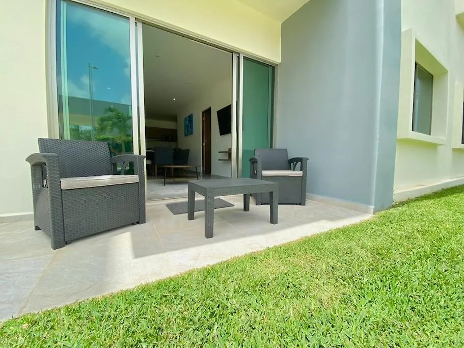Moderno Departamento Planta Baja Con Alberca Apartment Cancun